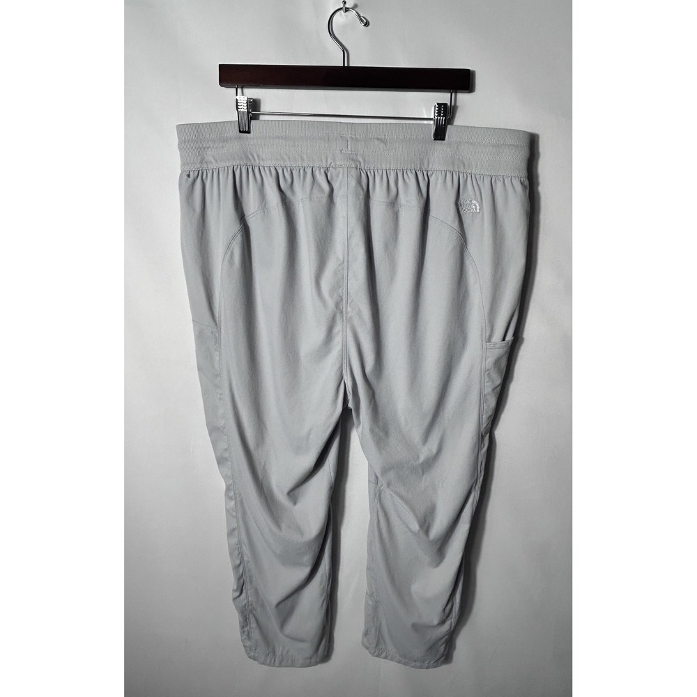 The North Face Pants Womens 2X Gray Track Elastic Waist Zip Pockets Hiking - Picture 4 of 11
